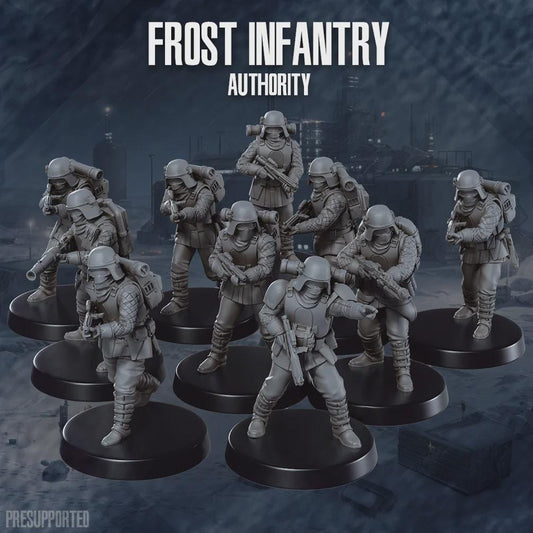 Authority Frost Infantry - SkullForge Studios - Sci-Fi Tabletop Miniatures