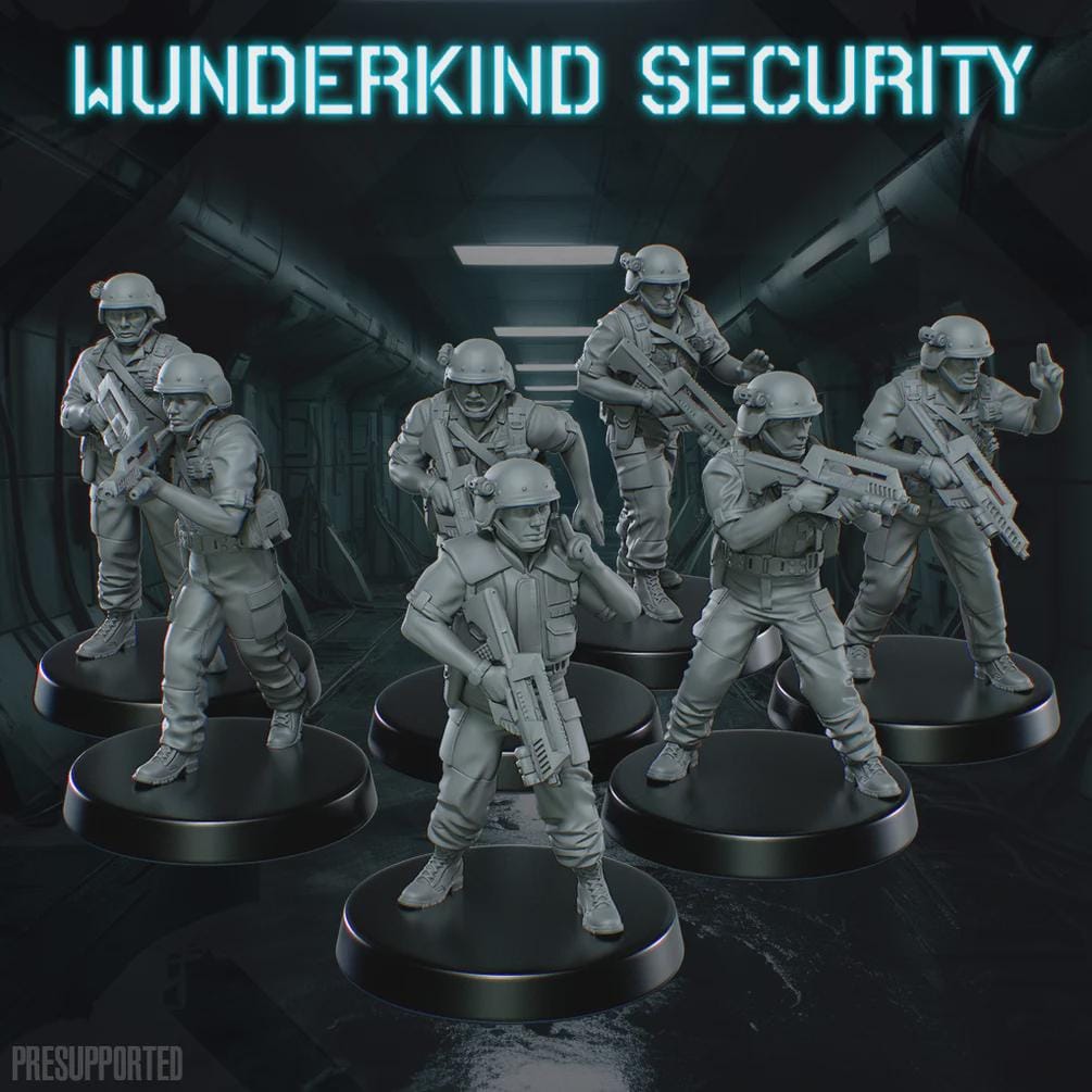 Wunderkin Security Team - SkullForge Studios - Tabletop Miniatures