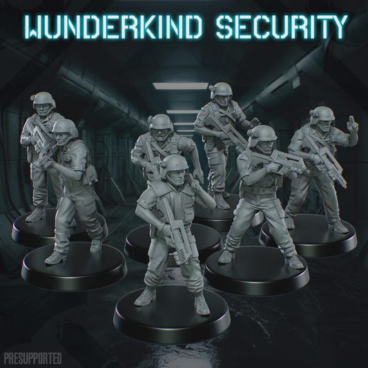 Wunderkin Security Team - SkullForge Studios - Tabletop Miniatures