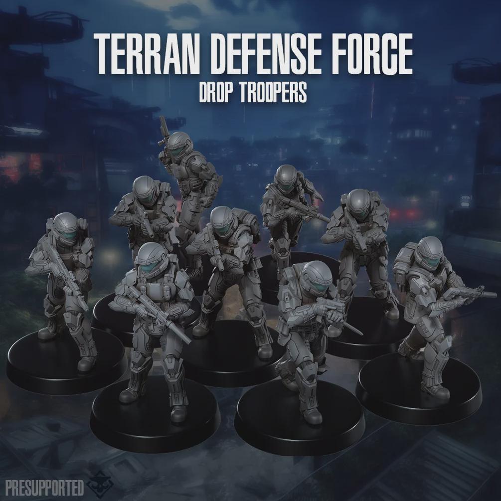 Terrain Defense Force Drop Troopers - SkullForge Studios - Tabletop Miniatures