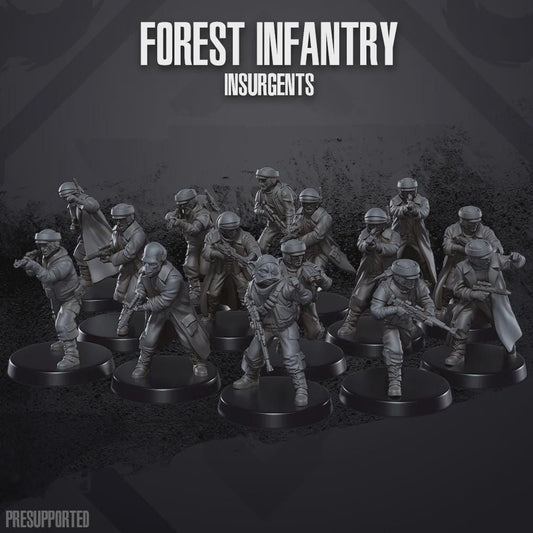 Insurgent Forest Troopers - SkullForge Studios - Sci-Fi Tabletop Miniatures
