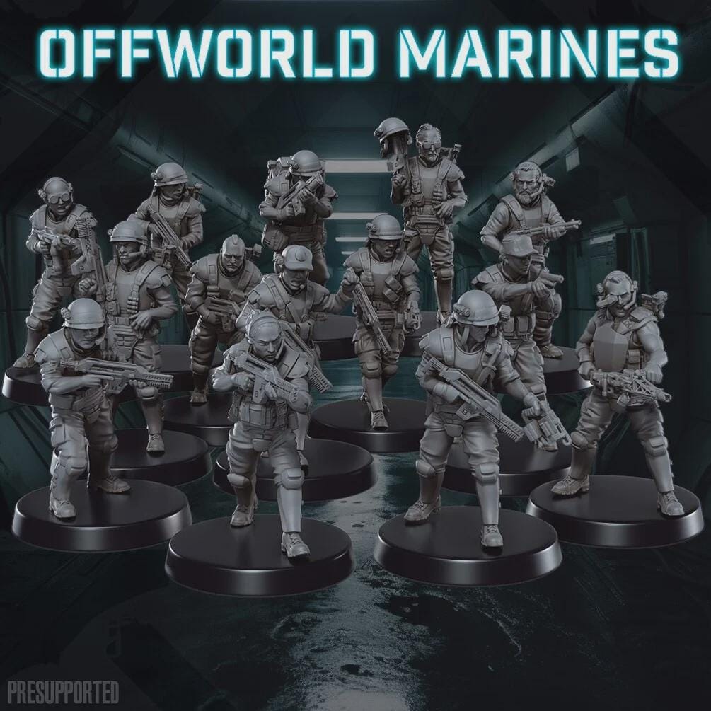 Offworld Marines - SkullForge Studios - Tabletop Miniatures