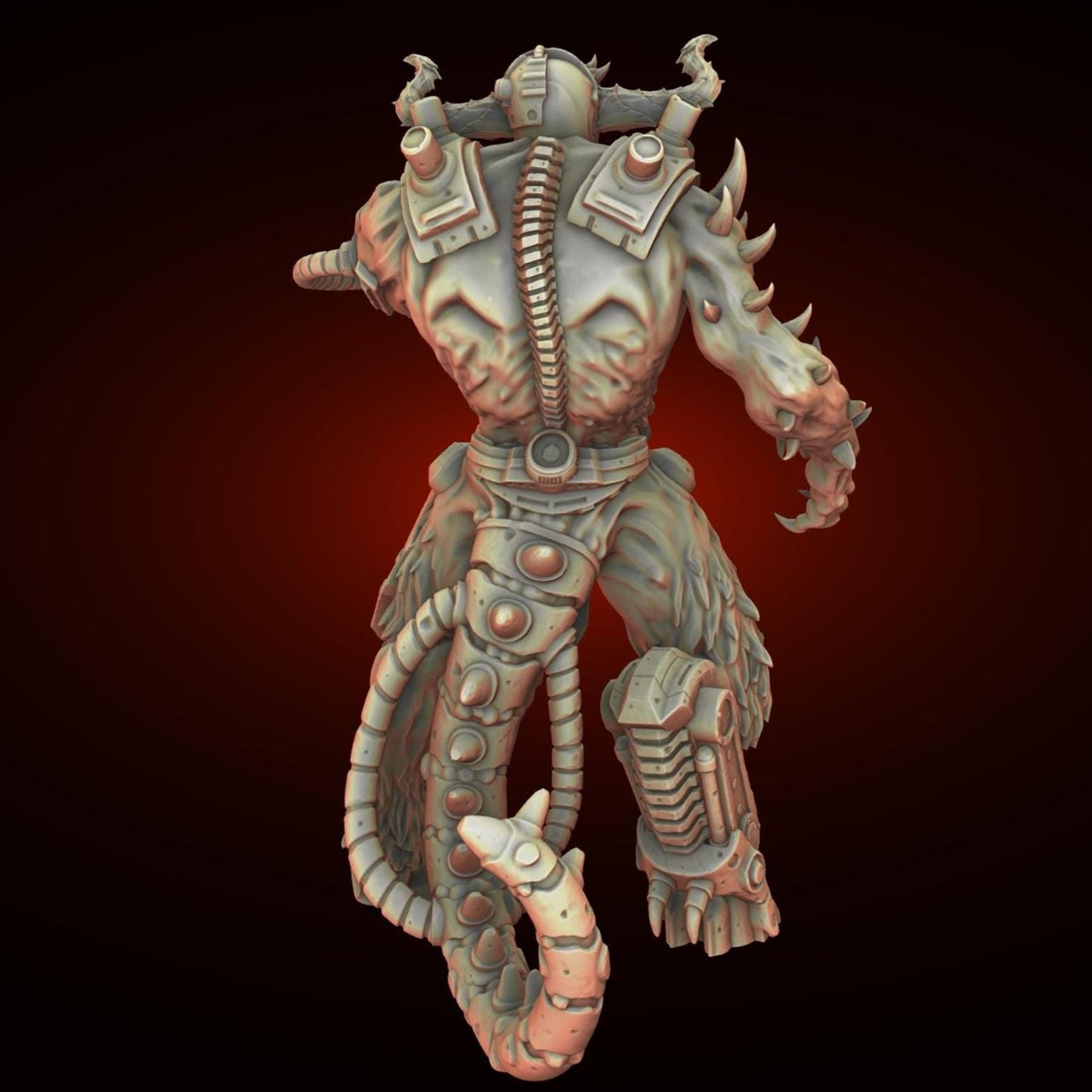 Mecha Demon Miniature - Zamrodaen Cyberfiends - Sci-Fi Tabletop Miniatures