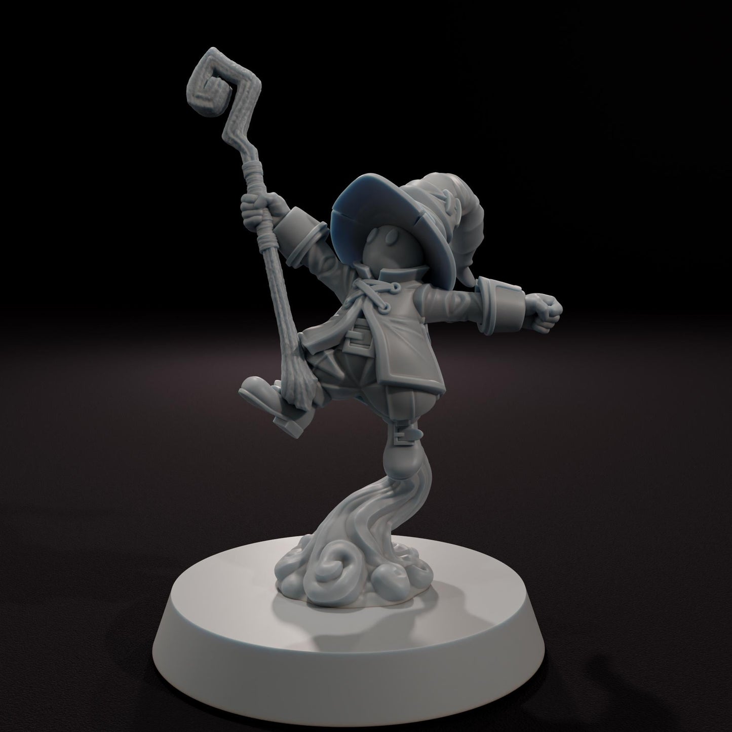 The Little Black Mage -  32mm Scale Fantasy Tabletop RPG Miniature