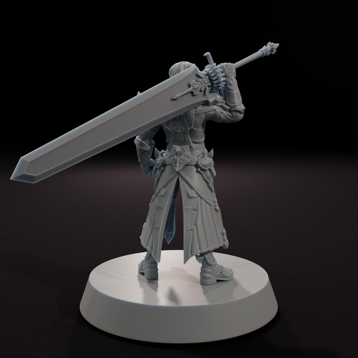 The Warrior of Darkness -  32mm Scale Fantasy Tabletop RPG Miniature