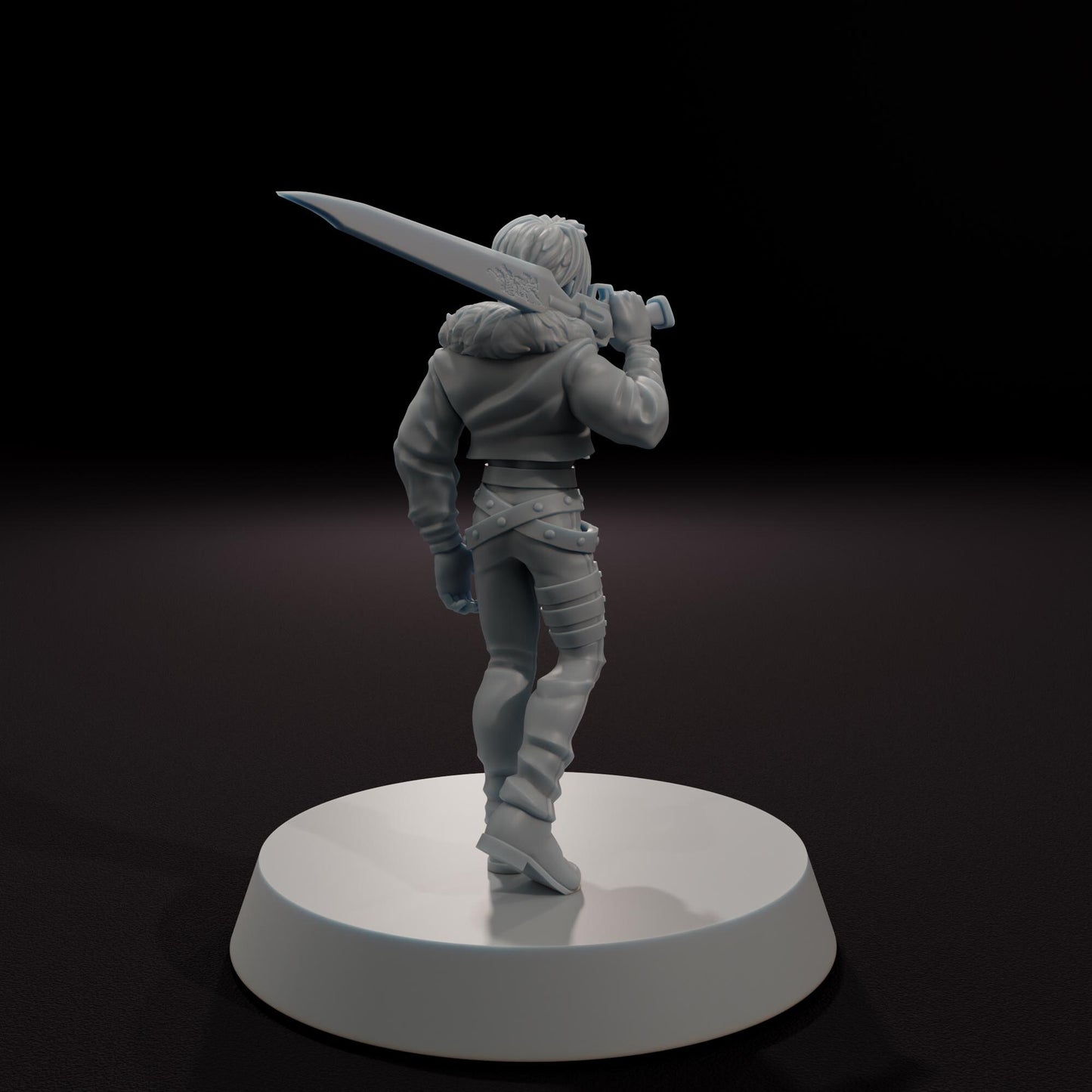The Lionhearted Warrior -  32mm Scale Fantasy Tabletop RPG Miniature