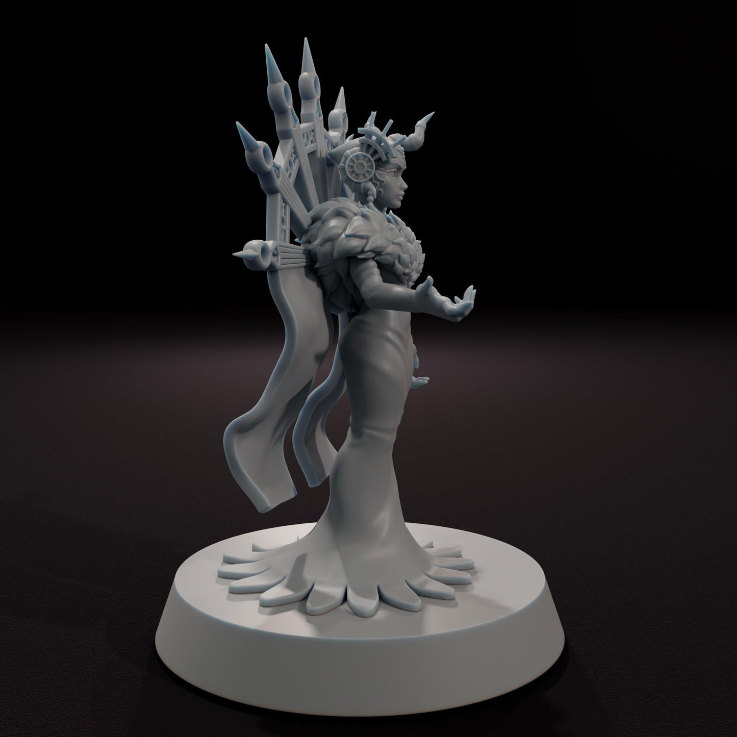 Mysterious Sorceress -  32mm Scale Fantasy Tabletop RPG Miniature