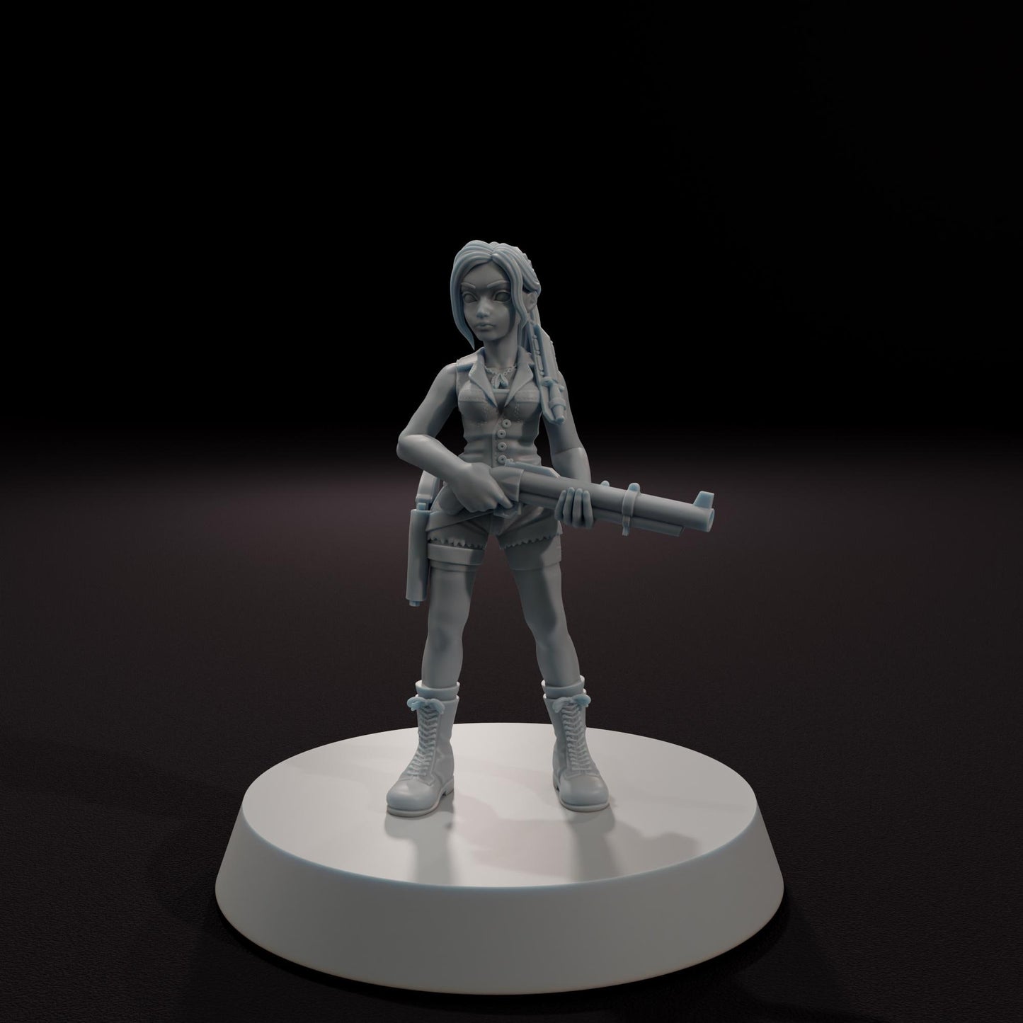 Raccoon City Biker -  32mm Scale Post-Apocalyptic Horror Miniature