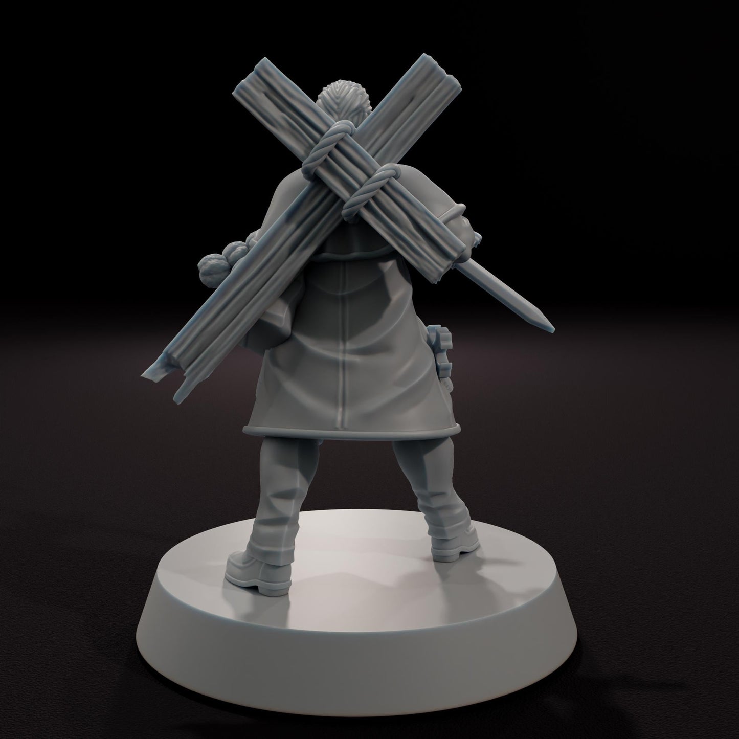 Veteran Monster Hunter -  32mm Scale Gothic Fantasy Miniature