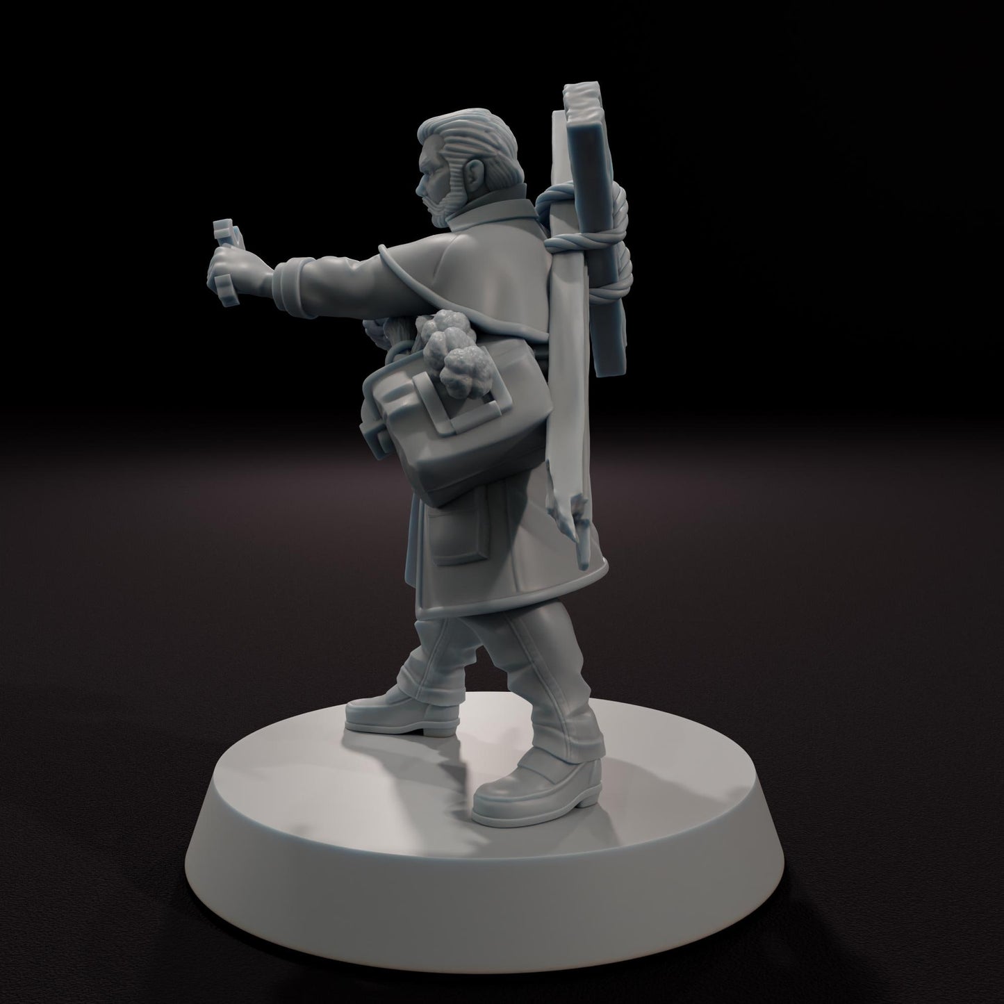 Veteran Monster Hunter -  32mm Scale Gothic Fantasy Miniature