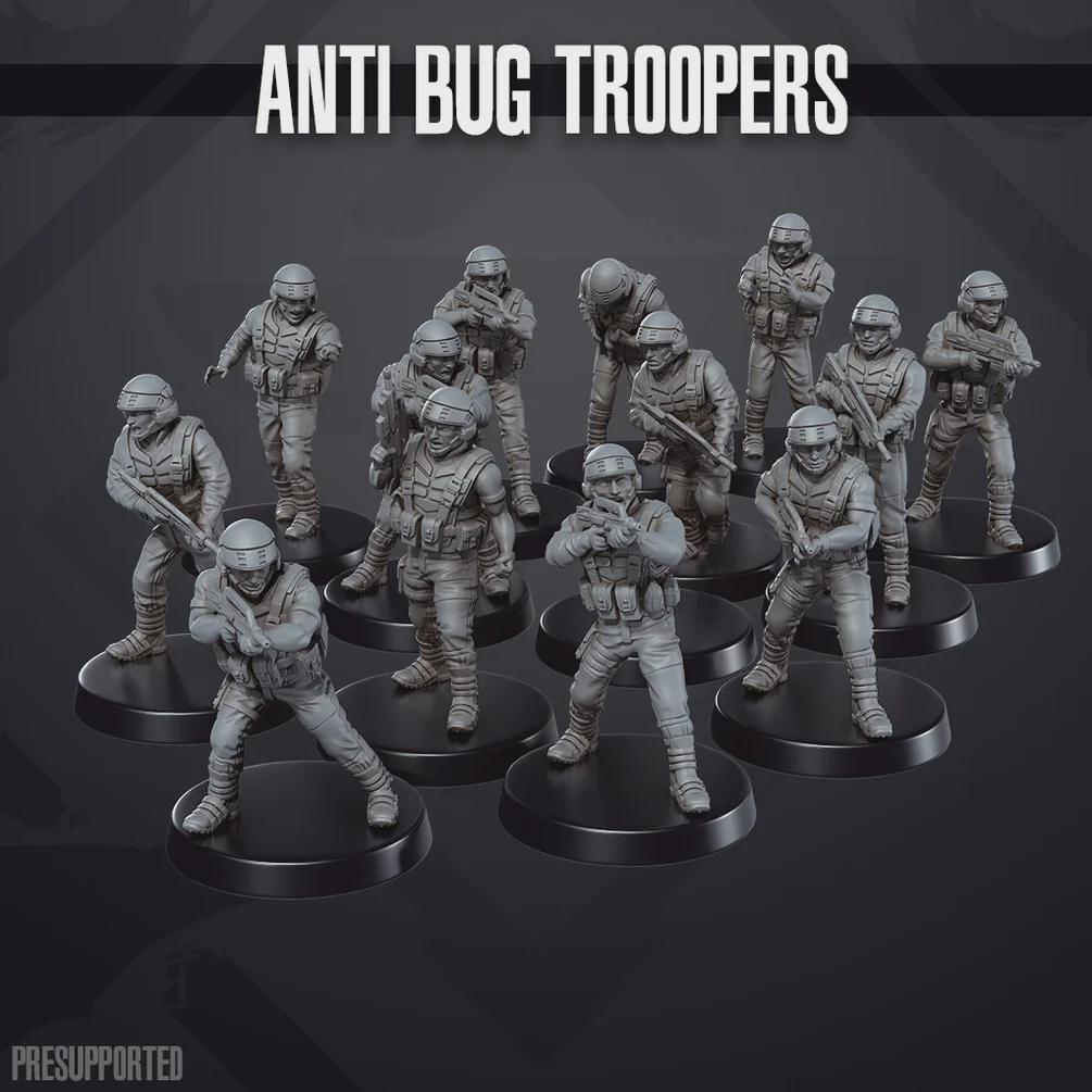 Anti Bug Troopers - SkullForge Studios - Sci-Fi Tabletop Miniatures