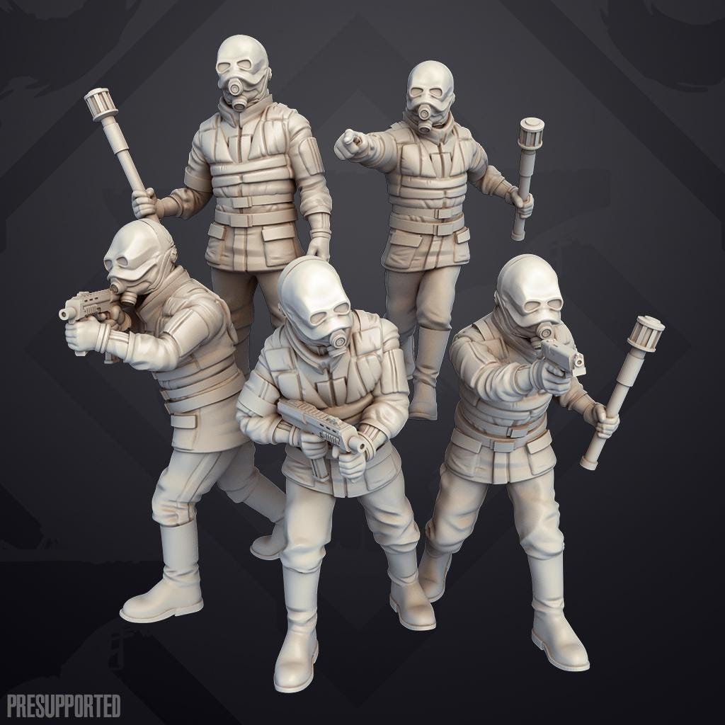 Combined Forces City Police - SkullForge Studios - Sci-Fi Tabletop Miniatures