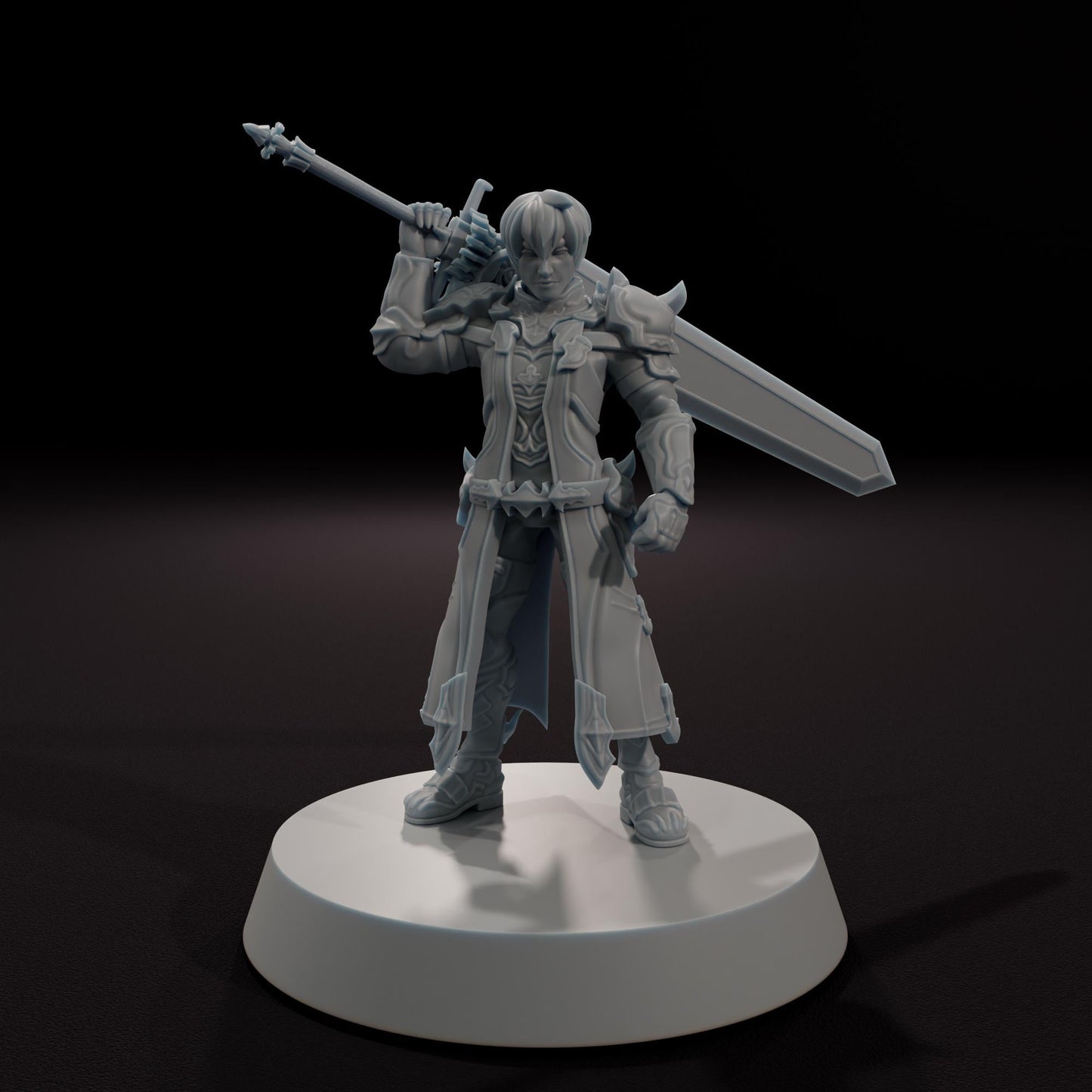 The Warrior of Darkness -  32mm Scale Fantasy Tabletop RPG Miniature