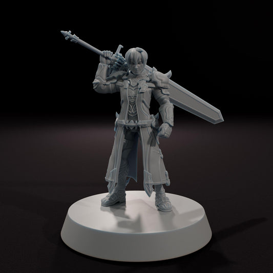 The Warrior of Darkness -  32mm Scale Fantasy Tabletop RPG Miniature