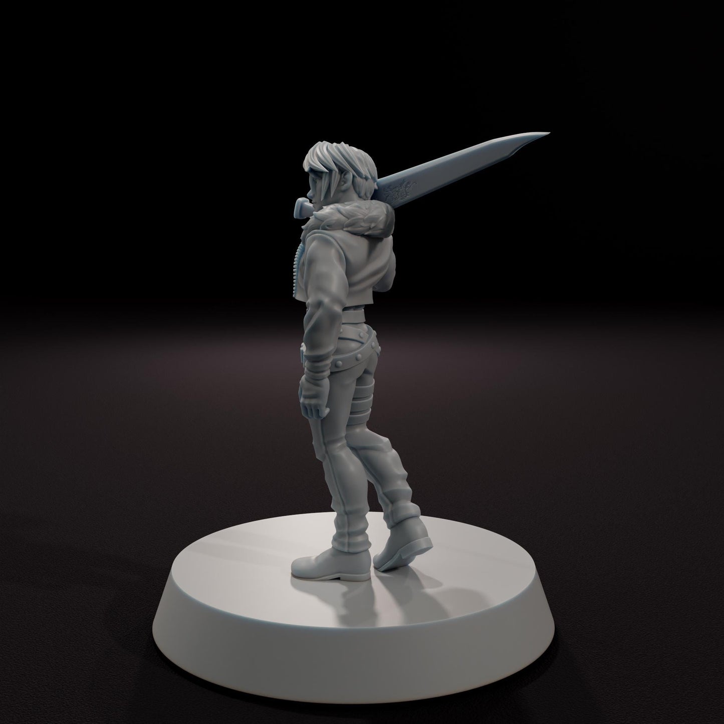The Lionhearted Warrior -  32mm Scale Fantasy Tabletop RPG Miniature