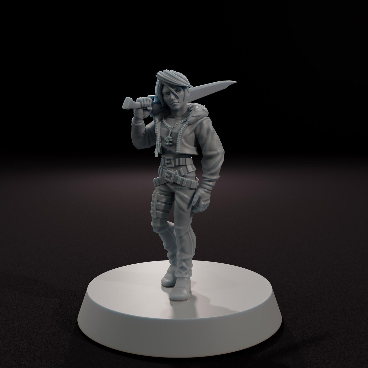 The Lionhearted Warrior -  32mm Scale Fantasy Tabletop RPG Miniature