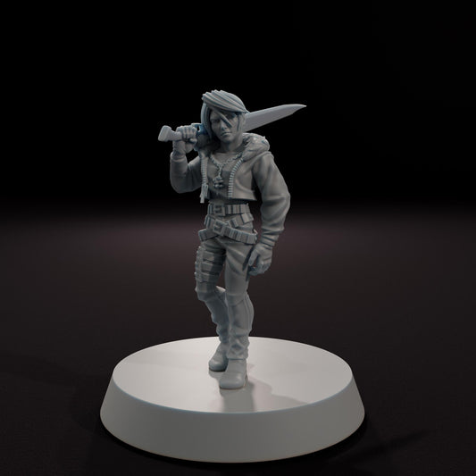 The Lionhearted Warrior -  32mm Scale Fantasy Tabletop RPG Miniature