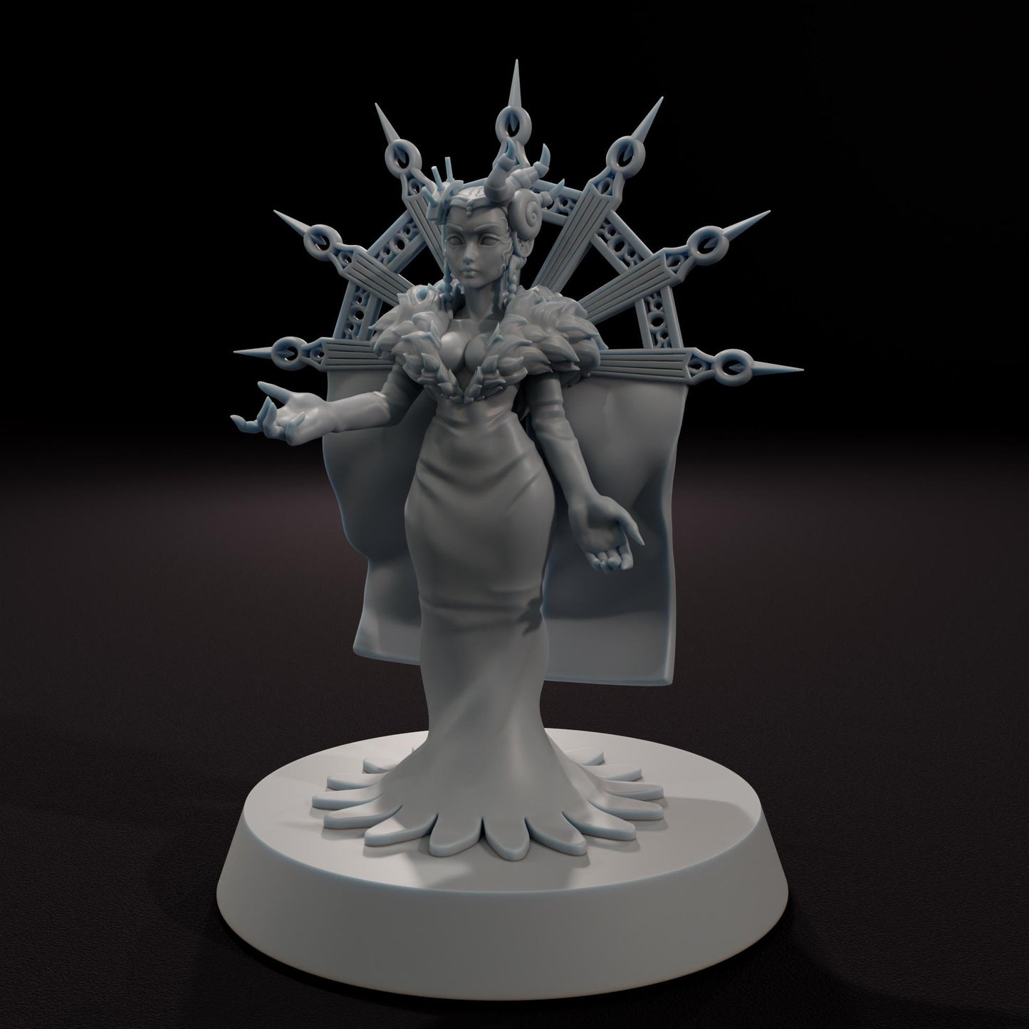 Mysterious Sorceress -  32mm Scale Fantasy Tabletop RPG Miniature