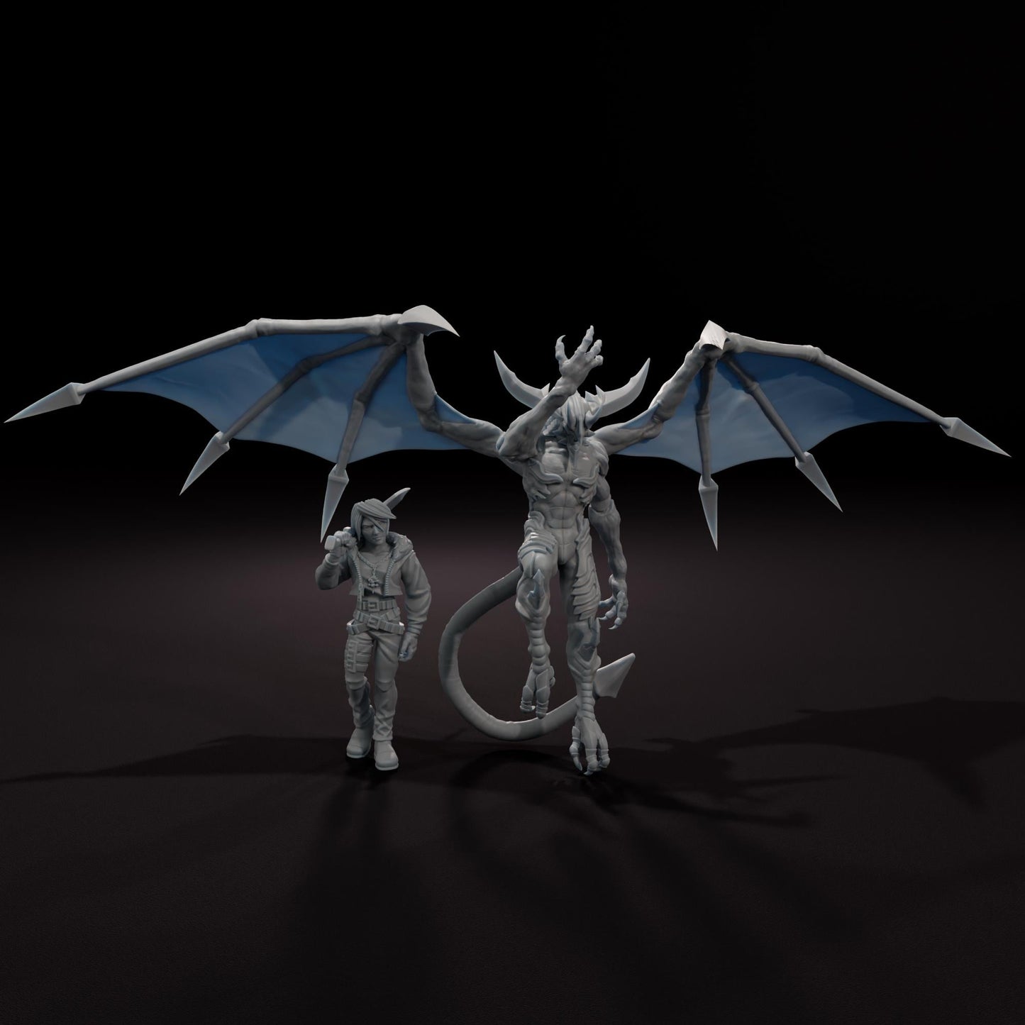 Dark Messenger -  32mm Scale Fantasy Tabletop RPG Miniature