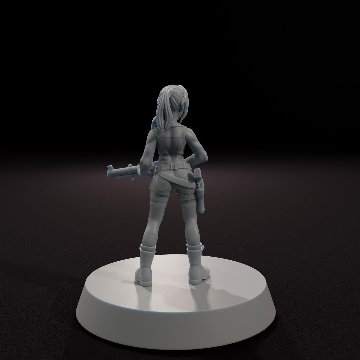 Raccoon City Biker -  32mm Scale Post-Apocalyptic Horror Miniature
