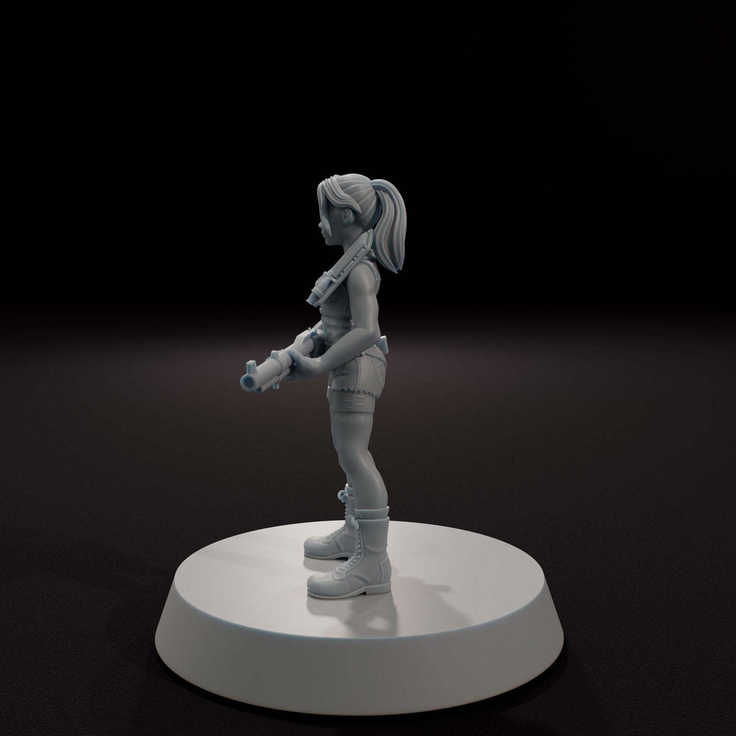 Raccoon City Biker -  32mm Scale Post-Apocalyptic Horror Miniature