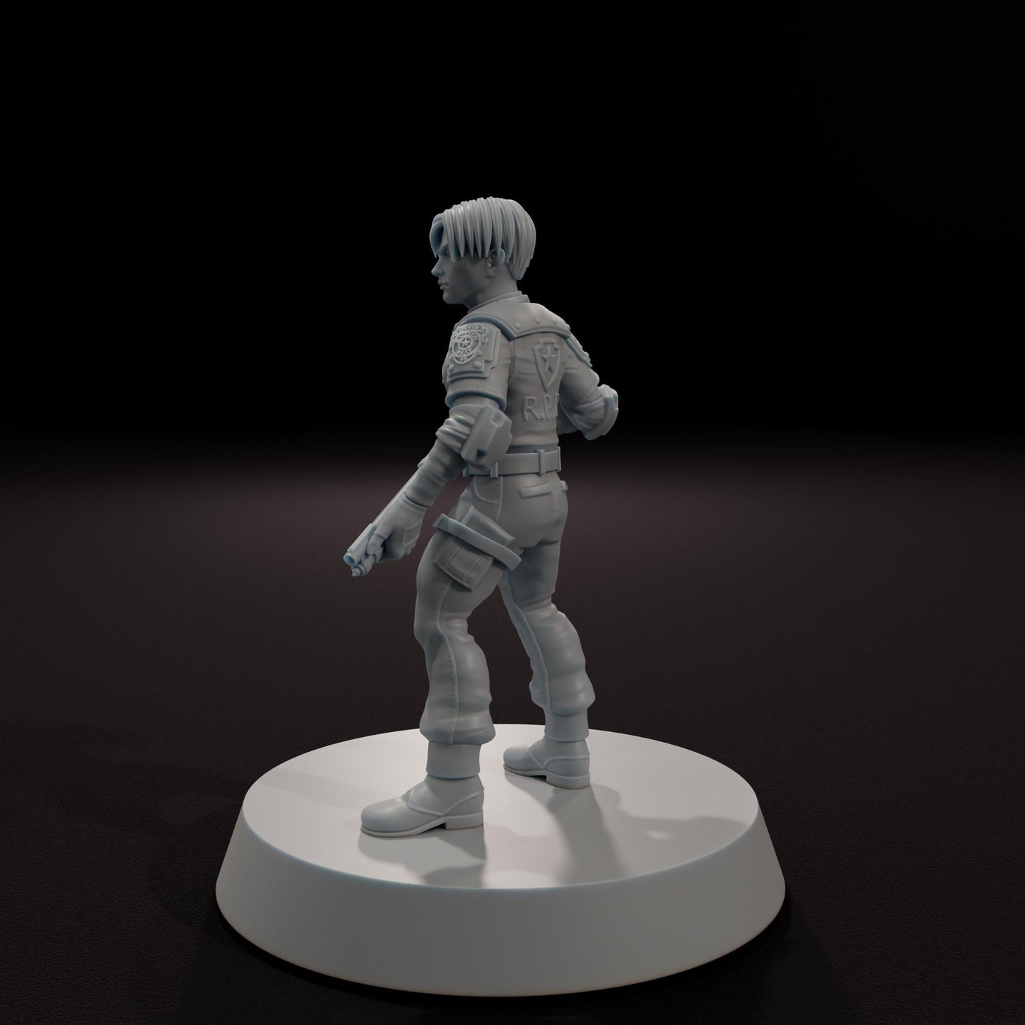 Rookie Police Officer -  32mm Scale Post-Apocalyptic Horror Miniature