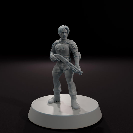 Rookie Police Officer -  32mm Scale Post-Apocalyptic Horror Miniature