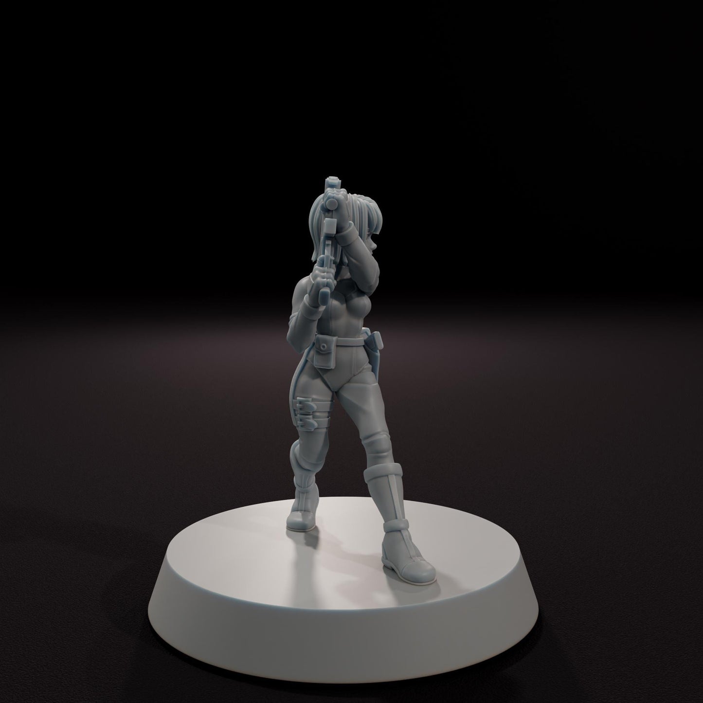 Dinosaur Hunter -  32mm Scale Post-Apocalyptic Horror Miniature