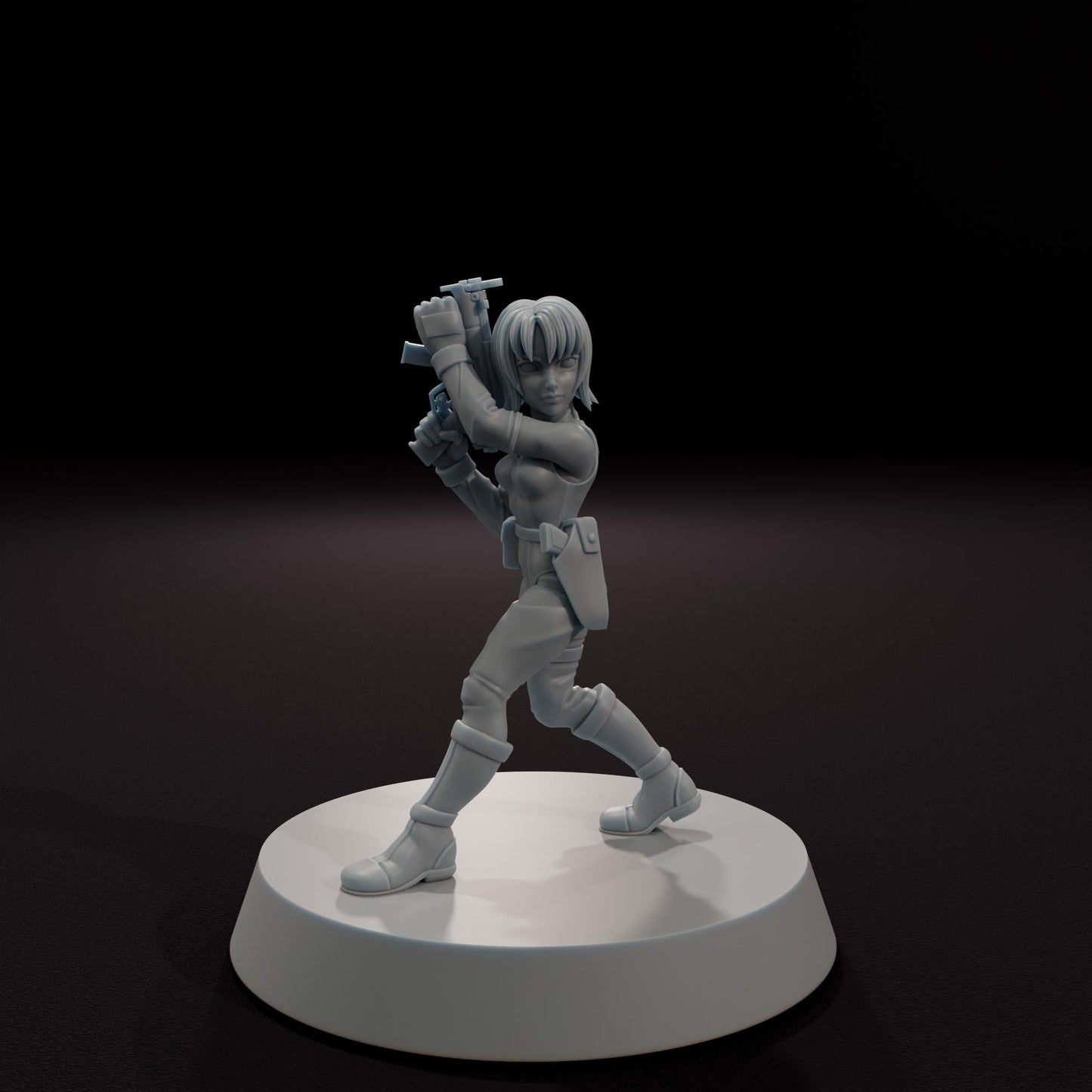 Dinosaur Hunter -  32mm Scale Post-Apocalyptic Horror Miniature