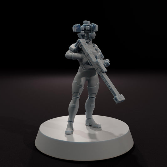 Samsara Scout Mercenary Frame - Multiple Poses - SkullForge Studios - Sci-Fi Tabletop Miniatures