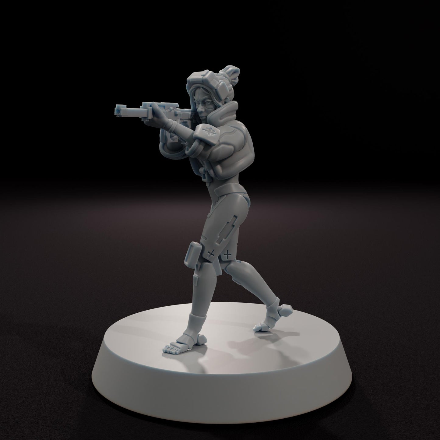 Samsara Rogue Mercenary Frame - Multiple Poses - SkullForge Studios - Sci-Fi Tabletop Miniatures
