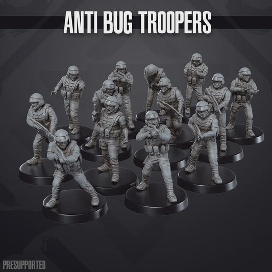 Anti Bug Troopers - SkullForge Studios - Sci-Fi Tabletop Miniatures