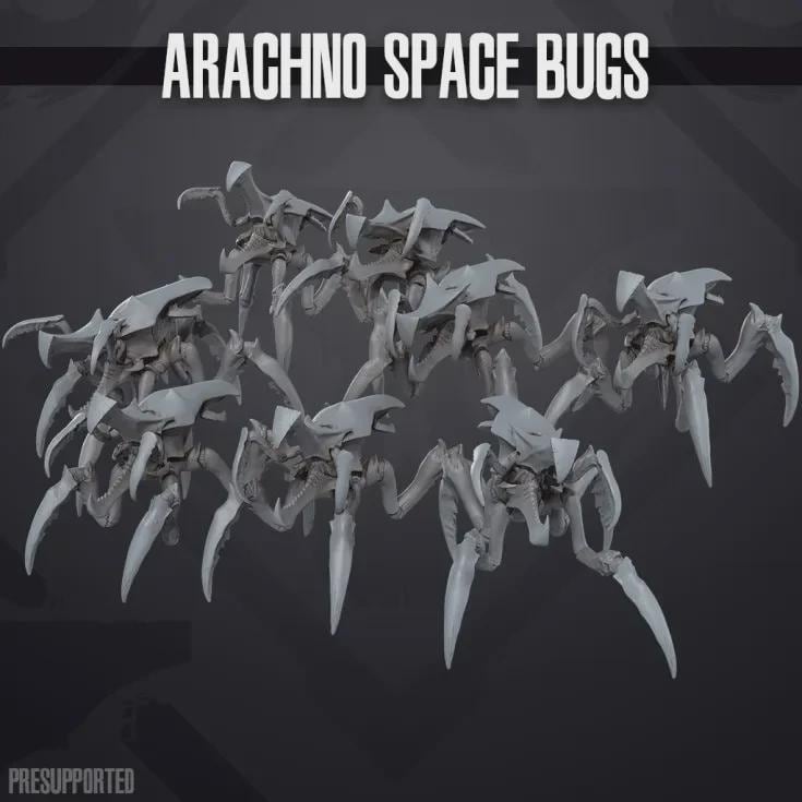 Arachno Space Bugs - SkullForge Studios - Sci-Fi Tabletop Miniatures