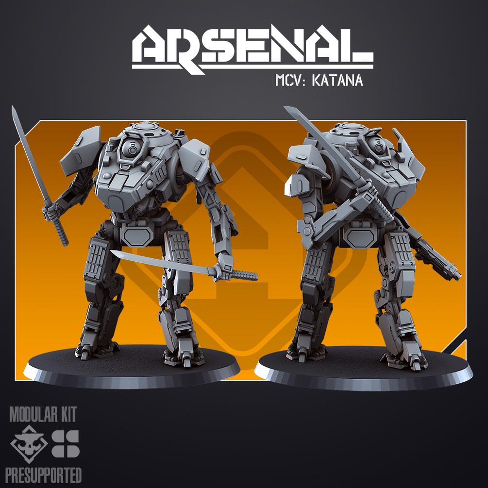 Arsenal MCV K - Multipart Kit - SkullForge Studios - Sci-Fi Resin Miniatures