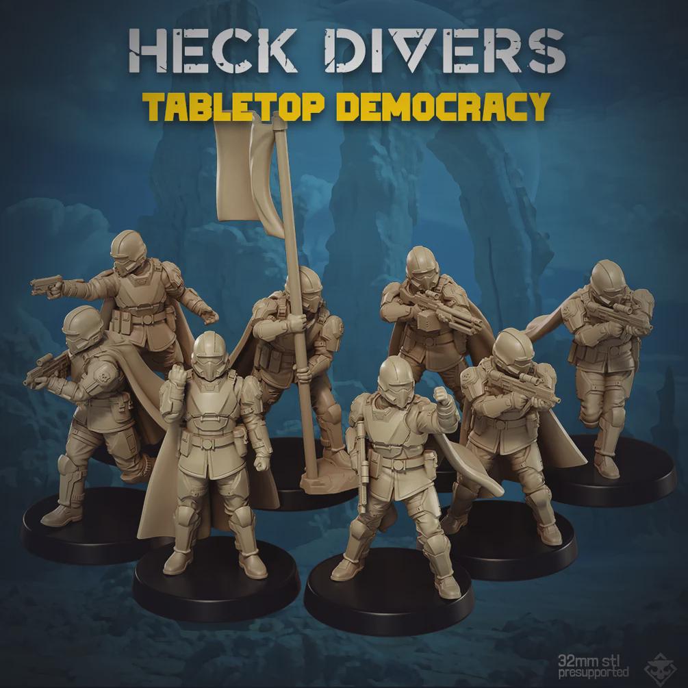 Heck Divers Tabletop Democracy - SkullForge Studios - Tabletop Miniatures