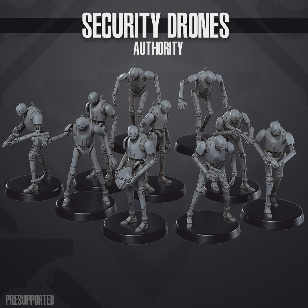 Authority KX Security Drones - SkullForge Studios - Sci-Fi Tabletop Miniatures