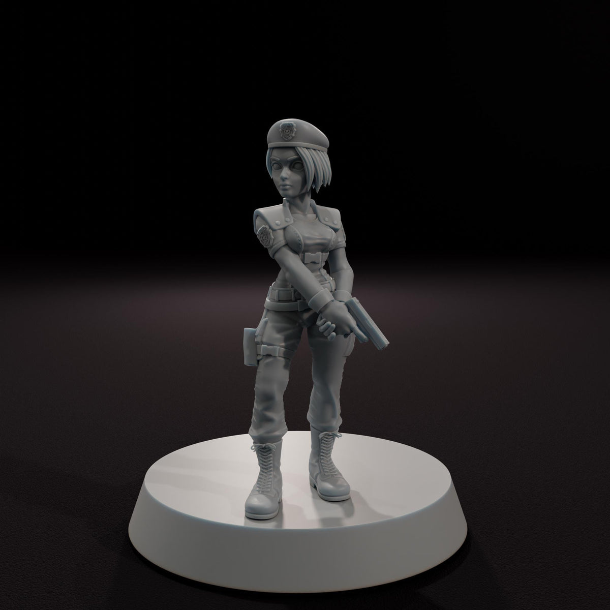 Female Special Response Operative -  32mm Scale Post-Apocalyptic Horror Miniature