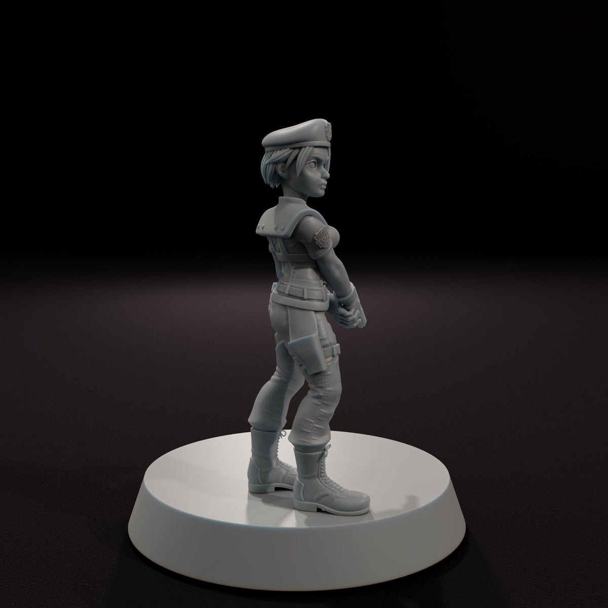 Female Special Response Operative -  32mm Scale Post-Apocalyptic Horror Miniature