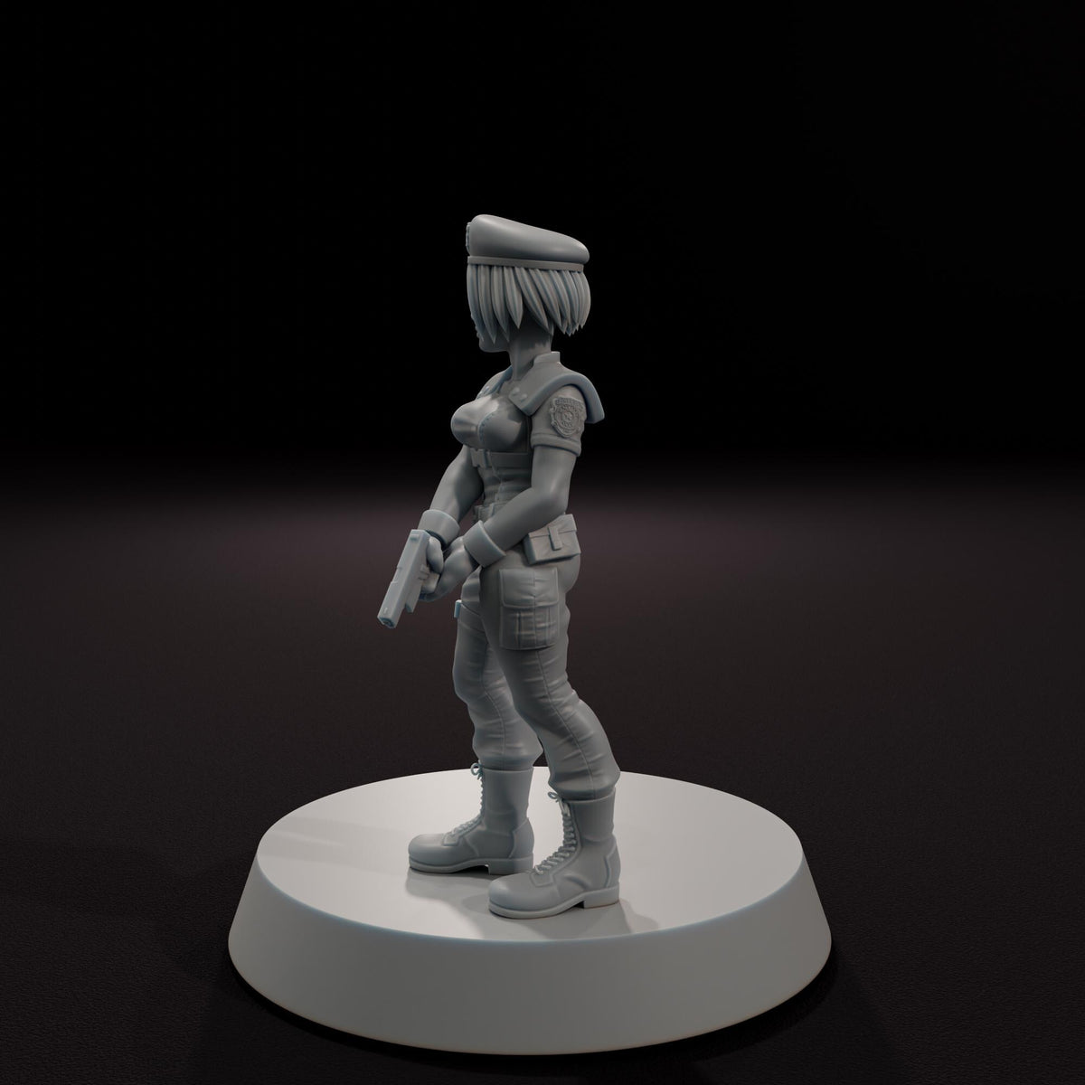 Female Special Response Operative -  32mm Scale Post-Apocalyptic Horror Miniature