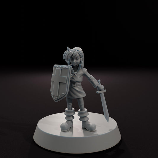Young Hero of Legend -  32mm Scale Fantasy Tabletop RPG Miniature