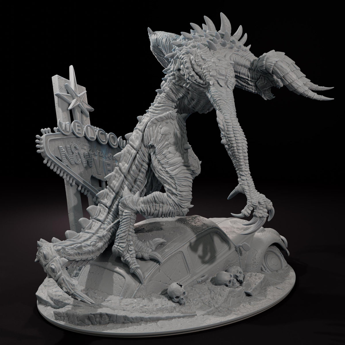 Claw of the Wasteland -  1/12 Scale 282mm Resin Statue - Bulkamancer Sculpts - Unpainted Kit