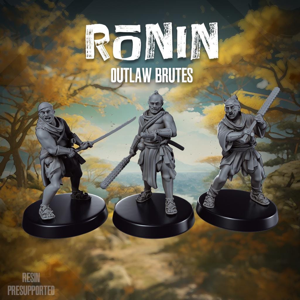 Ronin Outlaw Brutes - SkullForge Studios - Tabletop Miniatures