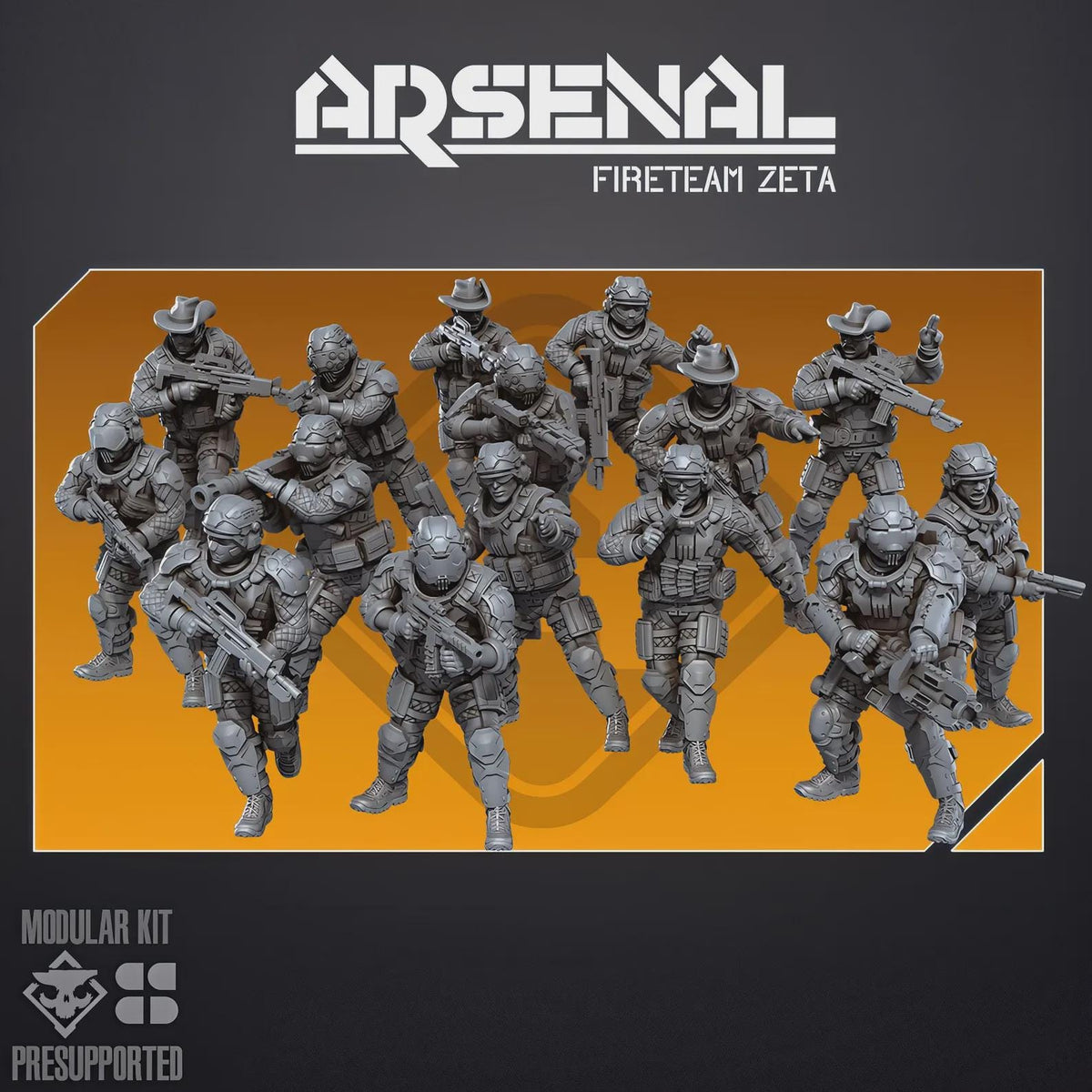Arsenal Fireteam Zeta - SkullForge Studios - Sci-Fi Tabletop Miniatures