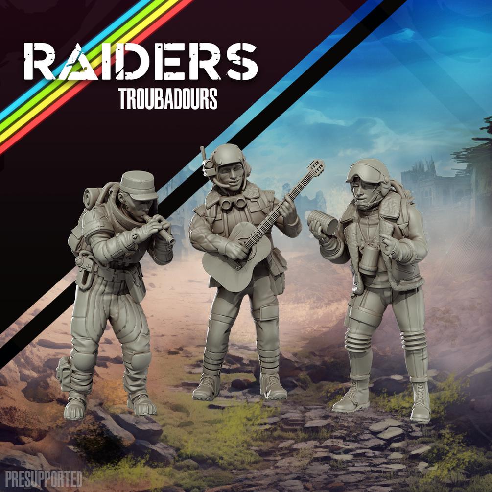 Raiders Raider Troubadours - SkullForge Studios - Tabletop Miniatures