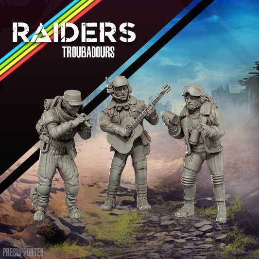 Raiders Raider Troubadours - SkullForge Studios - Tabletop Miniatures