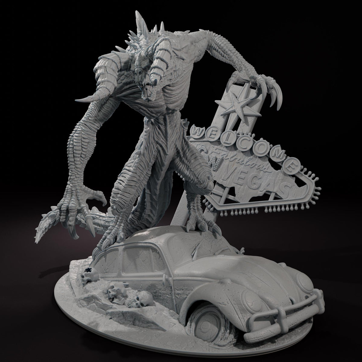 Claw of the Wasteland -  1/12 Scale 282mm Resin Statue - Bulkamancer Sculpts - Unpainted Kit