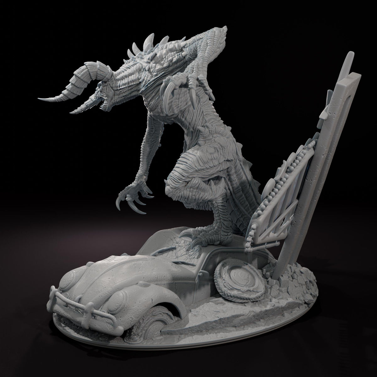 Claw of the Wasteland -  1/12 Scale 282mm Resin Statue - Bulkamancer Sculpts - Unpainted Kit