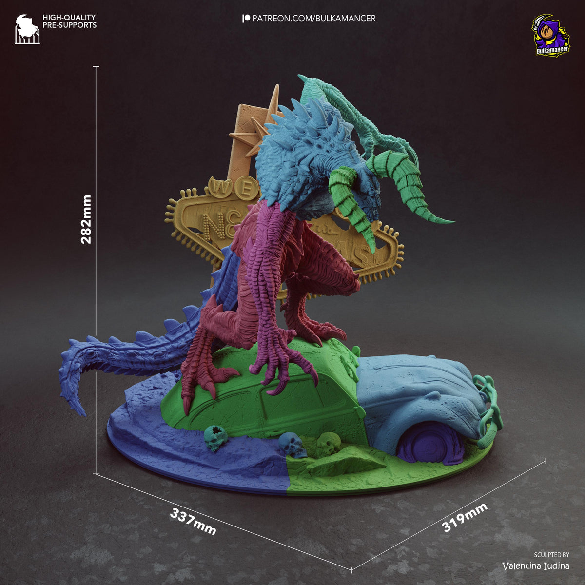 Claw of the Wasteland -  1/12 Scale 282mm Resin Statue - Bulkamancer Sculpts - Unpainted Kit
