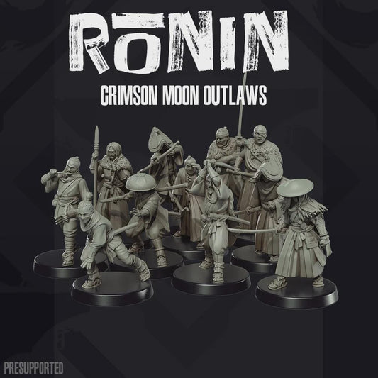 Ronin Crimson Moon Outlaws - SkullForge Studios - Tabletop Miniatures