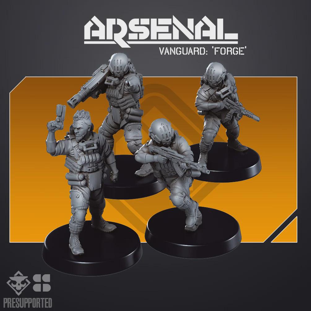 Arsenal Vanguard Forge - SkullForge Studios - Sci-Fi Tabletop Miniatures